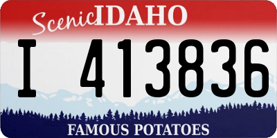 ID license plate I413836
