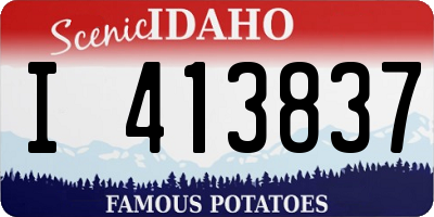 ID license plate I413837