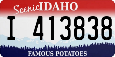 ID license plate I413838