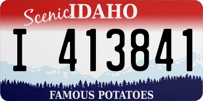 ID license plate I413841