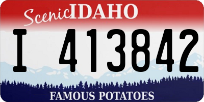 ID license plate I413842