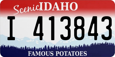 ID license plate I413843