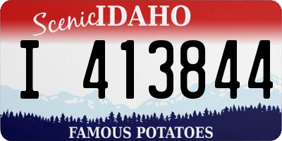 ID license plate I413844