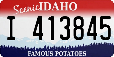 ID license plate I413845