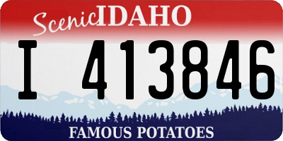 ID license plate I413846