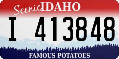 ID license plate I413848