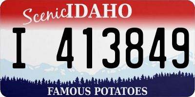 ID license plate I413849