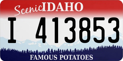 ID license plate I413853