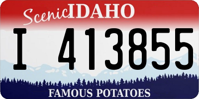ID license plate I413855