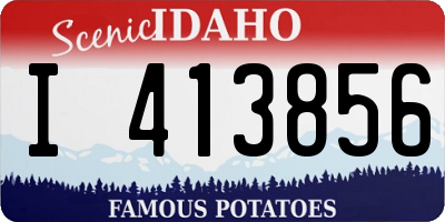 ID license plate I413856