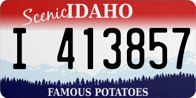 ID license plate I413857