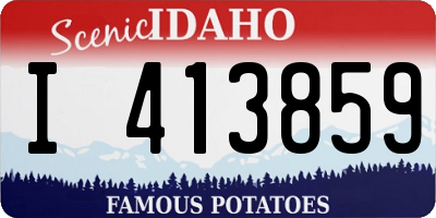ID license plate I413859
