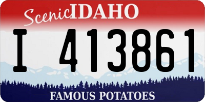 ID license plate I413861