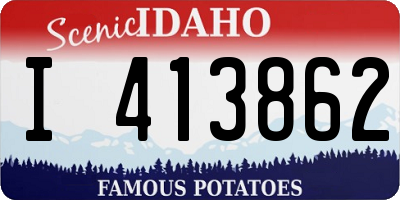 ID license plate I413862