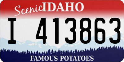 ID license plate I413863
