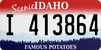 ID license plate I413864