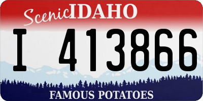 ID license plate I413866