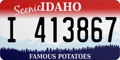 ID license plate I413867