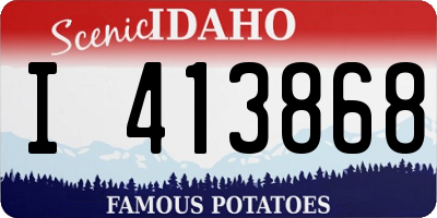 ID license plate I413868