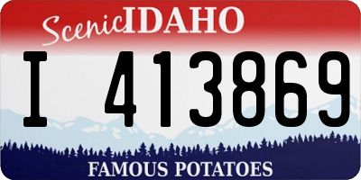 ID license plate I413869
