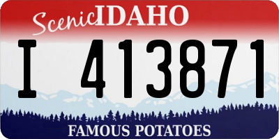 ID license plate I413871