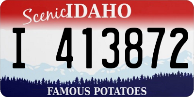 ID license plate I413872