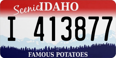 ID license plate I413877