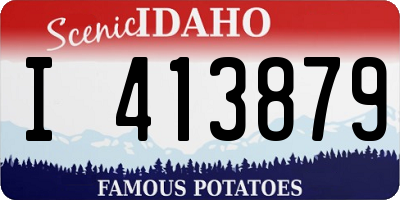 ID license plate I413879