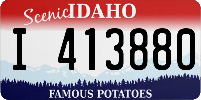 ID license plate I413880