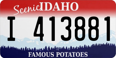 ID license plate I413881