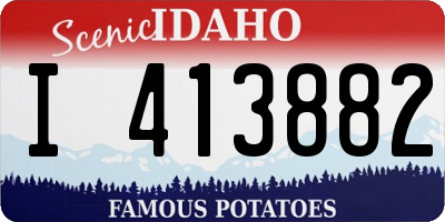 ID license plate I413882
