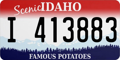 ID license plate I413883