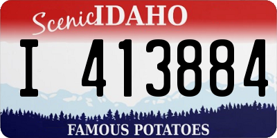 ID license plate I413884