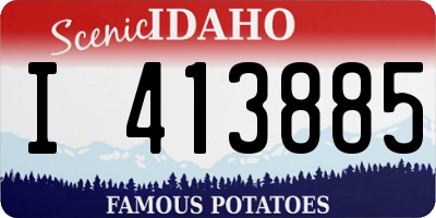 ID license plate I413885