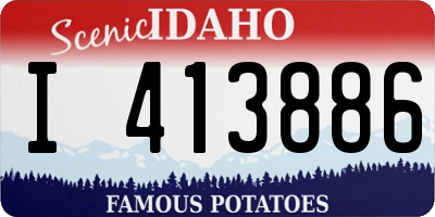 ID license plate I413886