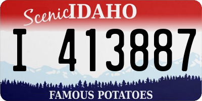 ID license plate I413887