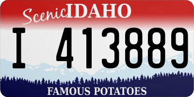ID license plate I413889