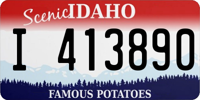 ID license plate I413890