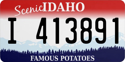ID license plate I413891