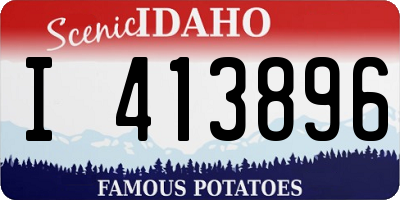 ID license plate I413896