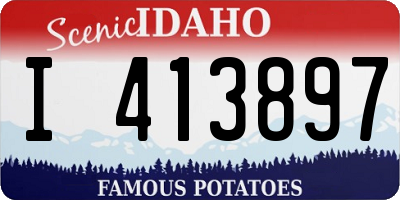 ID license plate I413897
