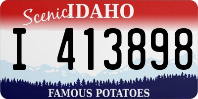 ID license plate I413898