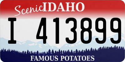 ID license plate I413899
