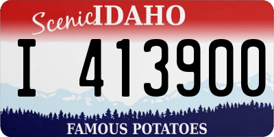 ID license plate I413900