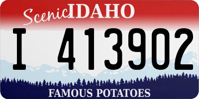 ID license plate I413902
