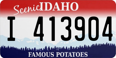ID license plate I413904