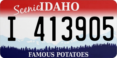 ID license plate I413905