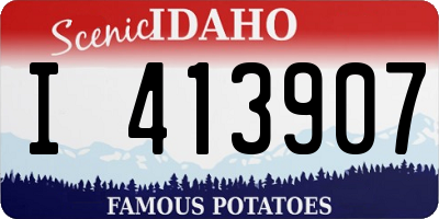 ID license plate I413907