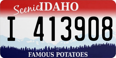 ID license plate I413908