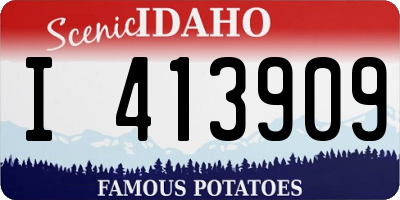 ID license plate I413909
